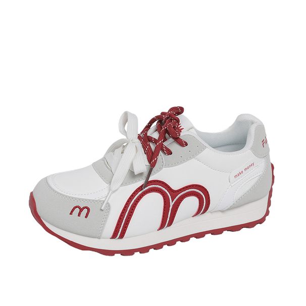 KT26806 Korean-style Double-lace German Training Shoes For Women, 2026 Spring New Lightweight Casual Shoes, Trendy_vogvips.com