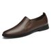 Men's Casual Leather Shoes Overalls Soft-soled Lazy Shoes Driving Shoes_vogvips.com