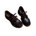 Loafers Women's Round Head Lace-Up Commuter Casual Small Leather Shoes_vogvips.com