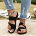 Ladies Fashion Casual Polyurethane Soft Bottom Comfortable Breathable Footwear_vogvips.com