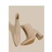 Pointed Toe Chunky Slim Apricot Suede Stretch High Heel Short Women 2025 Autumn Winter New Boots_vogvips.com