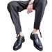 Blok Korean Edition British Trendy Casual Business Dress Men's Pointed Black Shoes PX62-K_vogvips.com