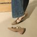 761-H130 Mary Jane With Internal Height Increase, Pointed Toe, Patent Leather, Rhinestone Bow, Elegant Commuter Shoes_vogvips.com