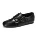Fleece Small Leather Shoes Women's Brock Loafers Single Shoes_vogvips.com