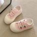 Strawberry Pink Canvas Women's Casual Breathable Student Thick Bottom Sports Board Versatile Cute Big Head Shoes_vogvips.com