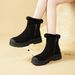 Snow Boots For Women, Winter Women's Shoes With Thick Wool And Sheep Fur, Integrated Women's Boots, Soft Leather Short Boots_vogvips.com