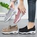 Summer New Cross-border Women's Wholesale Thick-soled Casual Slip-on Height-increasing Shoes_vogvips.com