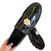 Soft Little Leather ~ Fragrance Camellia Thick Sole Loafers For Women Spring New Round Toe Slip-On Shoes ~_vogvips.com