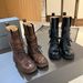 British Style Martin For Women 2025 Summer New Thick Heel Belt Buckle Short Motorcycle Versatile Single Boots Trendy_vogvips.com