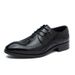 Euro Step Top Layer Cowhide Formal Leather British Style Single Men's Brogue Carved Trendy Wedding Shoes Breathable Comfortable_vogvips.com