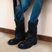 Women’s Shoes Mid Calf Boots With Round Head And Large Tube CircumferenceThick Heels Pleated Pile Boots_vogvips.com