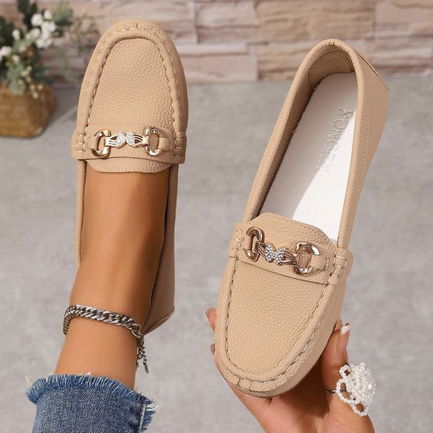 Women's Comfortable Low Heel Casual Shoes - Round Toe Slip-On Sneakers With Thick Sole, Breathable & Lightweight For Everyday Wear_vogvips.com