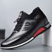 Euro Step For Men, Korean Elastic Mouth Leather Shoes, Comfortable Casual Sneakers, British Style Men's Shoes_vogvips.com