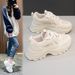 Women's Dad Shoes 2025 New Popular Model Spring And Autumn Mesh Breathable Versatile Thick-soled Casual Running Sneakers_vogvips.com