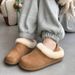 2024 Winter New European Style Slip-On Fur Two-Way Women's Cotton Shoes Casual Snow Boots For Women_vogvips.com