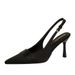 7317-A3 European And American Style Banquet Pointed Satin Stiletto High Heels With Hollow Back Strap Shallow Mouth_vogvips.com