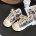 Shell headed canvas in spring 2025, small sporty, thick soled, casual and comfortable board shoes for trendy women_vogvips.com