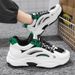 Spring New Breathable Mesh Men's Versatile Little White Thick Sole Sports And Casual Dad Trendy Shoes_vogvips.com