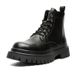 Lace-up Retro Tooling Boots Thick-soled Heightening Short Boots Martin Boots Men_vogvips.com