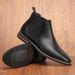 Men's Chelsea Boots – Stretch Elastic Ankle Boots With PU Leather & Cushioned Rubber Sole (EU 40-46, Waterproof & Slip-Resistant)_vogvips.com