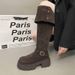 Melard Two-Way Fold Thick-Soled Long For Women 2025 Autumn Winter New Style Chunky Heel Over-the-Knee Riding Boots_vogvips.com