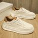 Suit Sneakers British Style Thick Sole White Summer Breathable Thin Non-Slip Men's Trendy Shoes_vogvips.com