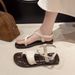 Soft-soled Roman Sandals Women, 2026 Summer New Style, Versatile Casual Flip-flop Design, Shoes For Beach Vacations_vogvips.com