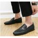 European Style's Loafers, Trendy And Fashionable Woven Casual Leather Shoes, Breathable Soft-soled Slip-on Shoes For_vogvips.com