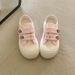 Strawberry Pink Canvas Women's Casual Breathable Student Thick Bottom Sports Board Versatile Cute Big Head Shoes_vogvips.com
