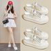 Little White Shoes Female Student Mesh Breathable Heightening Shoes Casual Street Shooting Shoes Board Shoes_vogvips.com