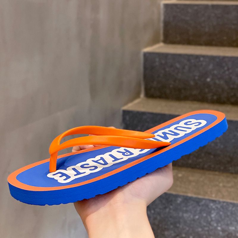 Summer Ins Trend Toe Post Flip Flops Sandals Slippers Fashion Non-Slip Clip-On Women's Beach Outdoor Couple_vogvips.com