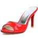 Women's One Strap High Heeled Sandals Patent Leather Plus Sizes 40 43 Stiletto Heels_vogvips.com