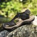 Summer Large-Dock Layered Leather Casual Shoes Breathable Non-Slip Quick-Dry Outdoor Beach Sandals For Men_vogvips.com