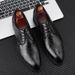 Men's Classic Oxford Dress Shoes - Breathable PU Leather Formal Shoes For Business & Wedding (Black/Brown, Sizes 38-48)_vogvips.com