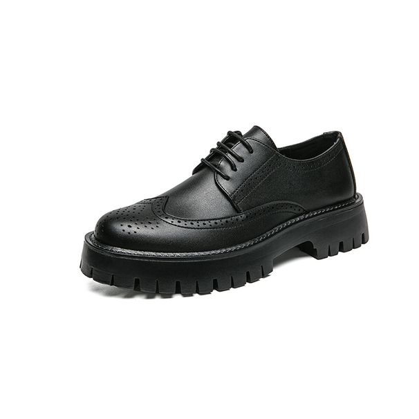 New Brock Big Head Leather Shoes Youth Low Top Outdoor Lace-up Casual Shoes_vogvips.com