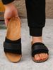 Men's Simple Solid Color Mules For Teenagers, New Spring And Summer Retro Casual Slip-On Shoes, Pu Upper Flat Slippers_vogvips.com