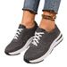 Women's New Large Size 36 43 Fashion Casual Women's Shoes Sports Shoes Lace Up Thick Bottom Large Size_vogvips.com