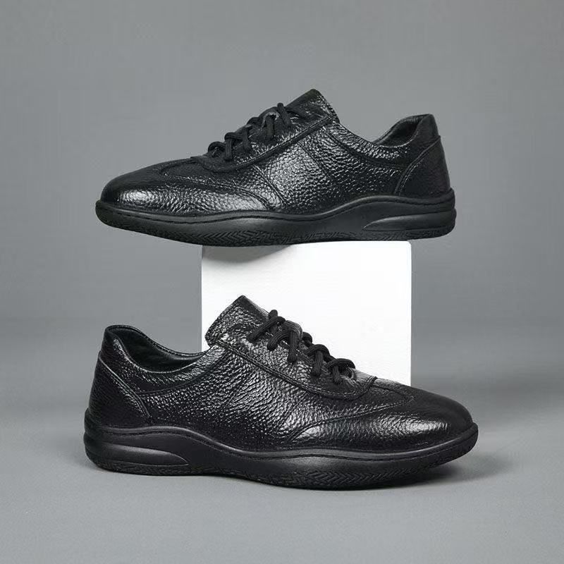 2025 Summer New Sandals Genuine Hollow Breathable Casual Leather Versatile Men's Shoes Soft Sole_vogvips.com