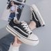 Spring And Autumn New Canvas Female Students Fashion Lace Up Little White Board Shoes Instagram Casual Women's_vogvips.com