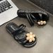 New Floral Slippers For Women, Summer Indoor Non-slip , Foreign Trade Beach Shoes, Sunflower_vogvips.com