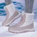 Foreign Trade Plus Size Boots For Women, Fleece-Lined, Thickened, Sub-Zero Cold-Proof, Thick Sole, Waterproof, Non-Slip,_vogvips.com