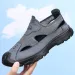 Men's Summer Breathable Mesh Sandals Water Outdoor Casual Beach Slip-On Comfortable PU Bottom Grid Lined Shoes_vogvips.com