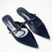 Women’s Shoes Half Slippers For Women Summer Outdoor Wear New Single Strap Flat Lazy Sandals Gem Chain Pointed Toe Mules_vogvips.com