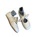 Lancui Version ~ Versatile White For Women, Hollow Lace-up Genuine Leather Single Shoes, Square Toe Flat Comfortable_vogvips.com