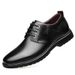 Black Formal Leather Men Business Single Men's Casual Work Shoes_vogvips.com