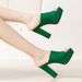 Women's Peep-Toe Sandals, Casual Summer New Style, European And American Fashion, One-Strap Chunky Heel Thick-Soled_vogvips.com