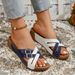 Large Size Flat Bottomed Slope And Casual 2025 New Cross Thin Strap Solid Color Exposed Toe Fish Mouth Slippers_vogvips.com