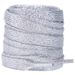 Shoe Accessories Polyester Silk Double Layer Shoelace White Shoes Gold and Silver Flat Shoelace Rope One Pair_vogvips.com