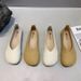 Soft-soled Single Shoes Women's Shallow Mouth Flat-soled Grandma Shoes With Skirts Doudou Shoes_vogvips.com