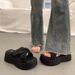 Women’s Shoes Small Thick Soled Cross Sandals For Women Summer Platform Open Toe Casual Buckle Fashionable With Skirt Beach Shoes_vogvips.com